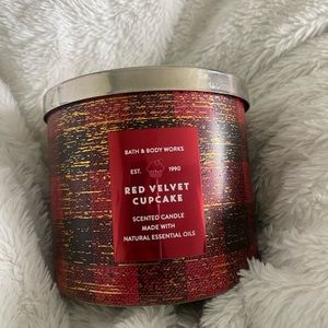 Red Velvet Cupcake Bath and Body Works 3-Wick Candle